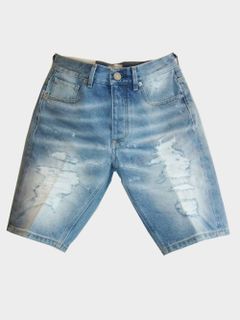 P.M.D.S (ピーエムディーエス) ダメージデニム DAMAGE SHORT JEANS