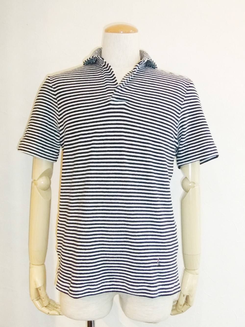 PILE STRIPE POLO T-SHIRT
