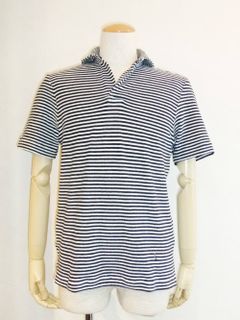 PILE STRIPE POLO T-SHIRT
