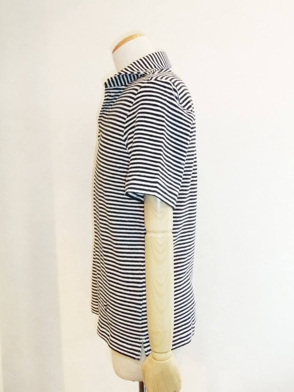 PILE STRIPE POLO T-SHIRT