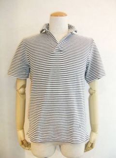 PILE STRIPE POLO T-SHIRT