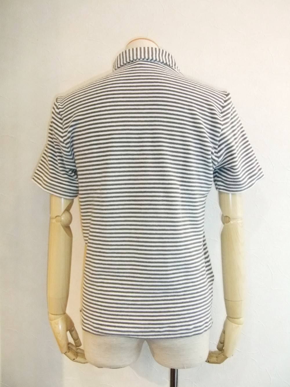 PILE STRIPE POLO T-SHIRT