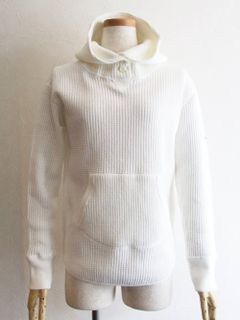 3DOTS TURQUOISE (スリードッツ ターコイズ)ワッフル パーカー (WH)