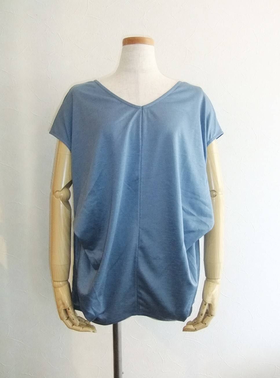 V NECK VOLUME PULLOVER