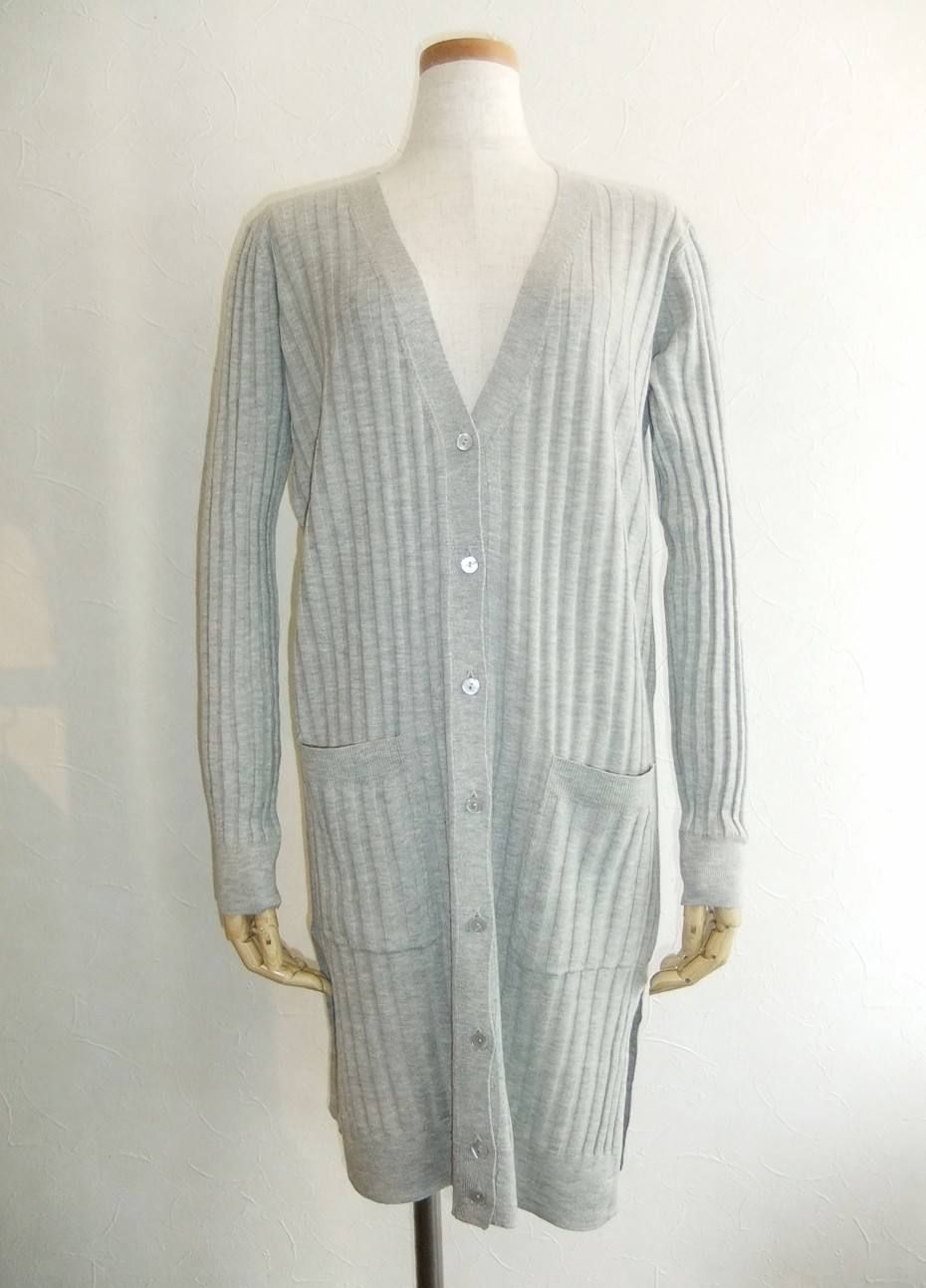 WIDE RIB LONG KNIT CARDIGAN