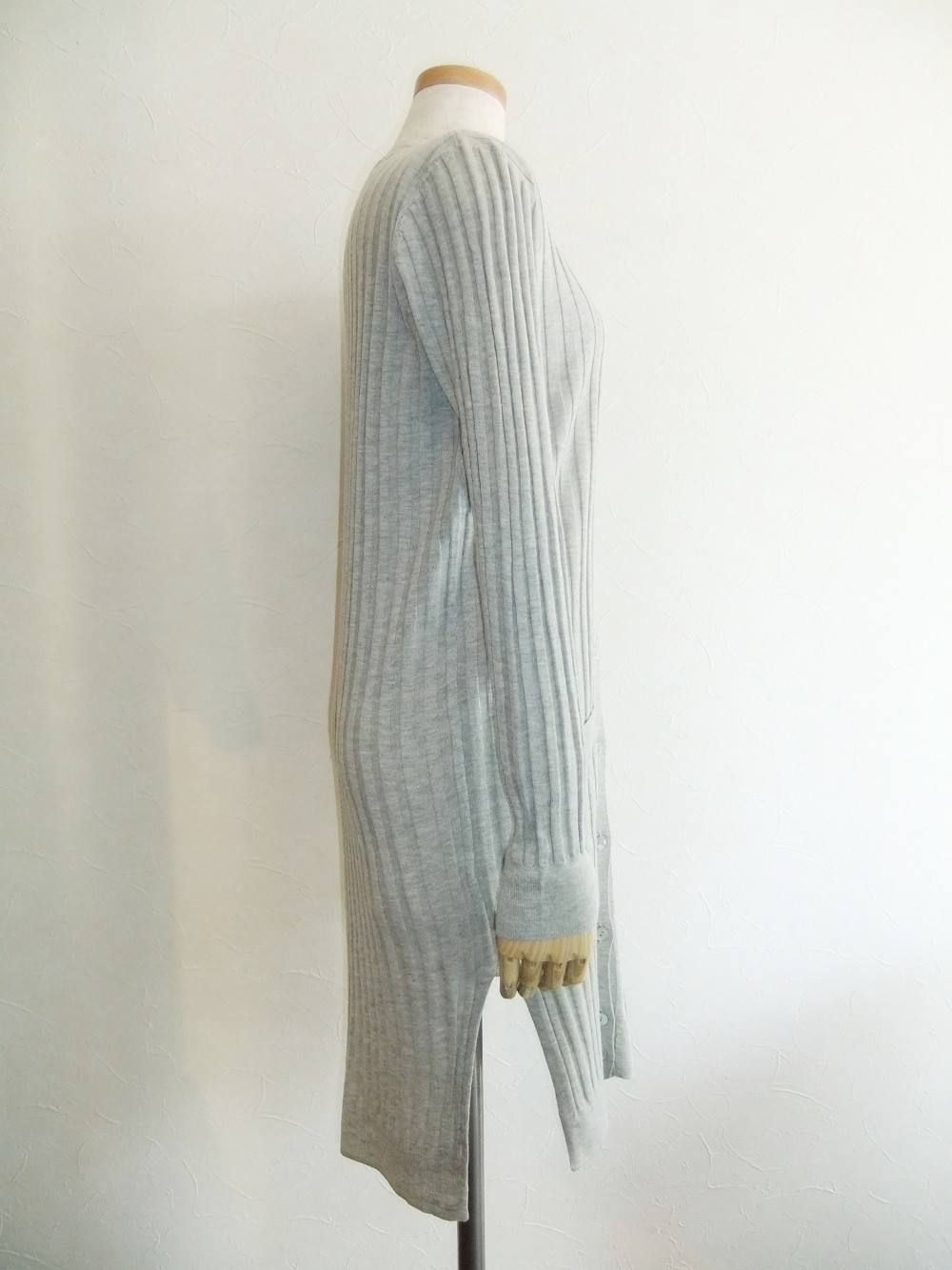 WIDE RIB LONG KNIT CARDIGAN