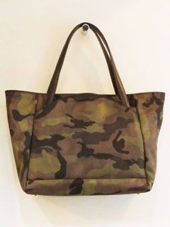 WIDTH TOTE BAG  (Camo×Bk)