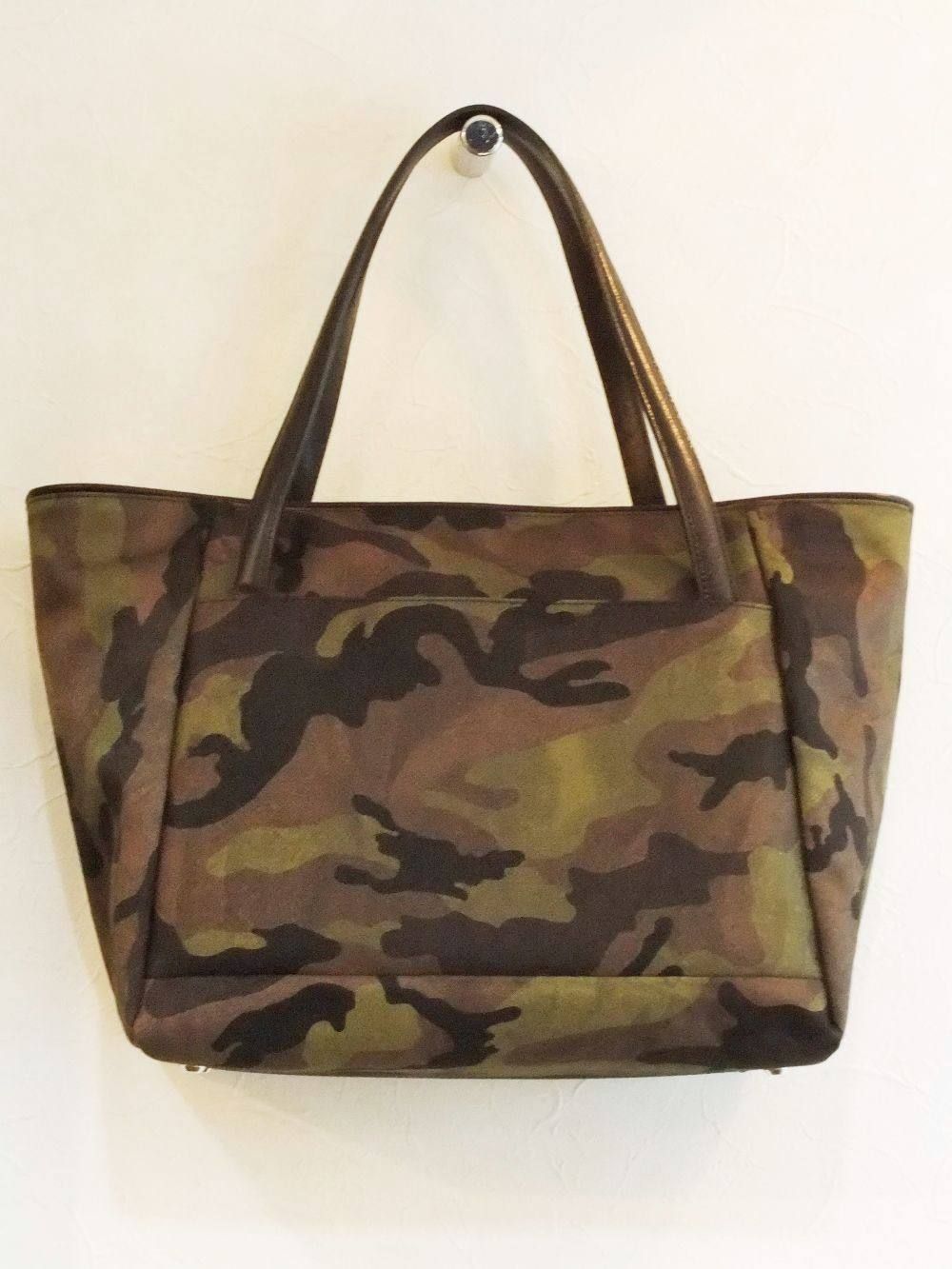 WIDTH TOTE BAG  (Camo×Bk)