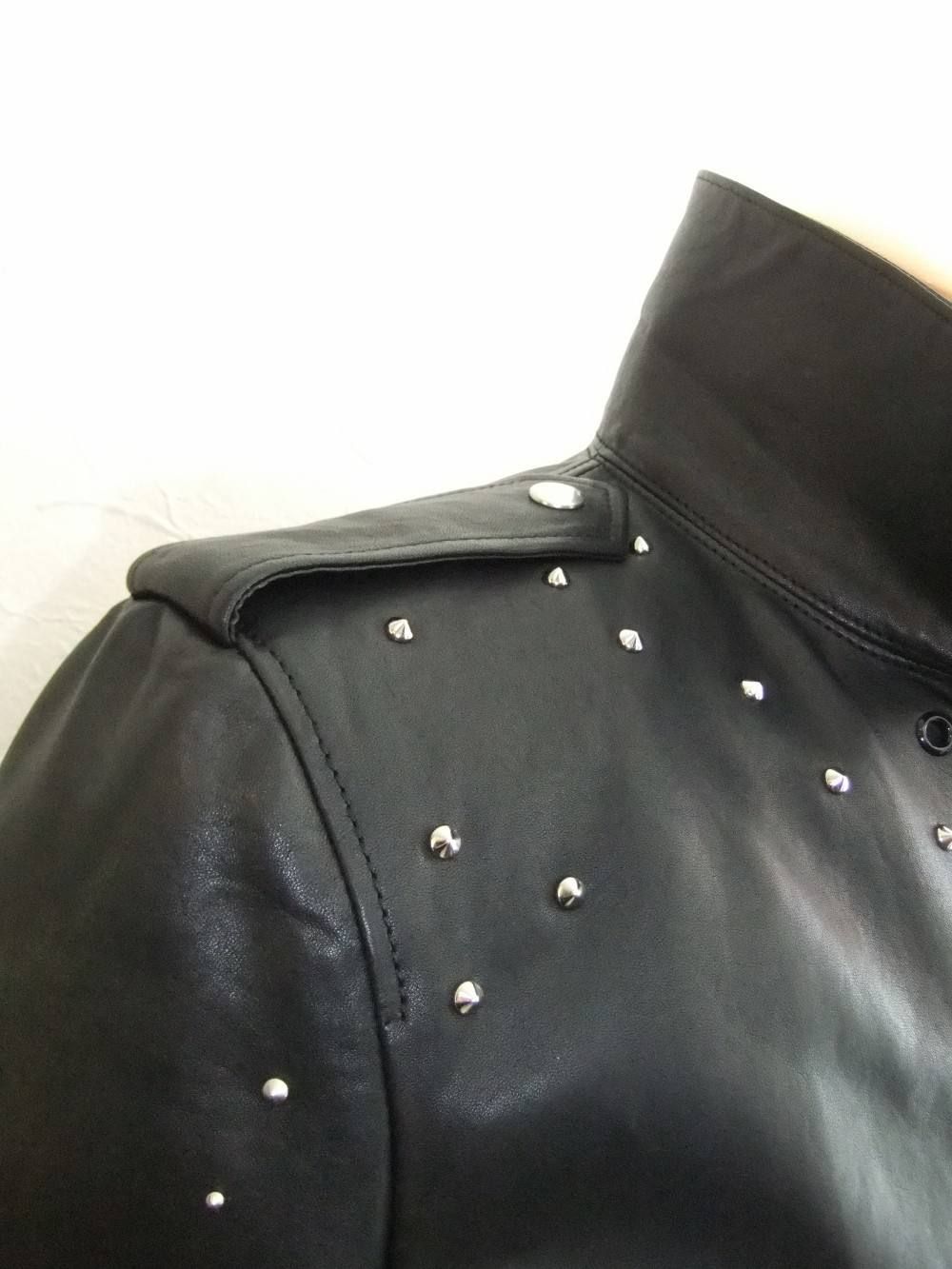 STUDS LEATHER JACKET