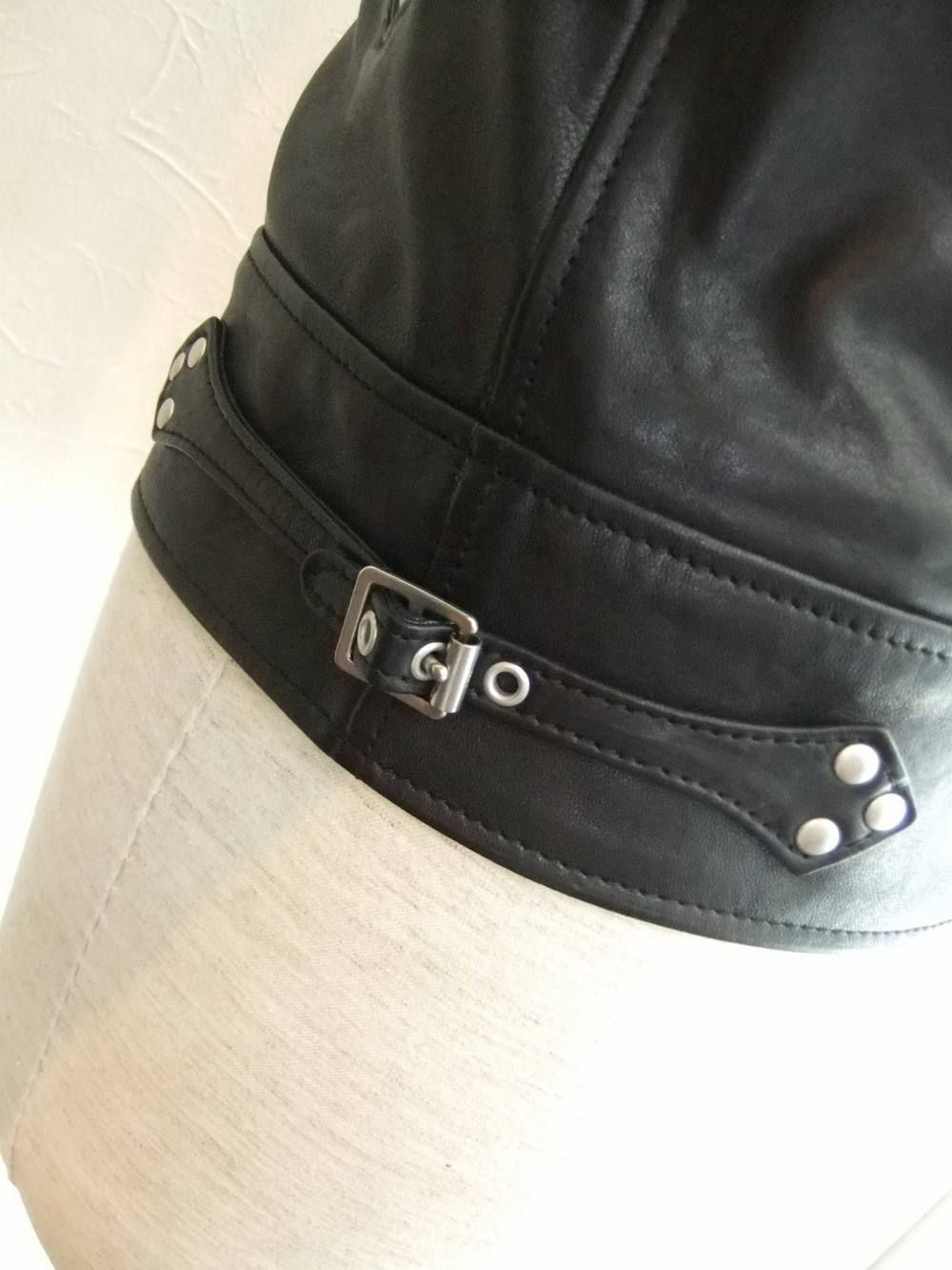 SAINT LAURENT by HEDI SLIMANE - STUDS LEATHER JACKET | 4.444glad