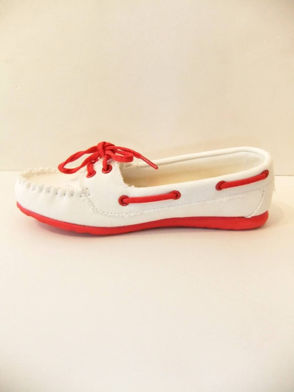 POSITANO  DECK SHOES(WH / RD)
