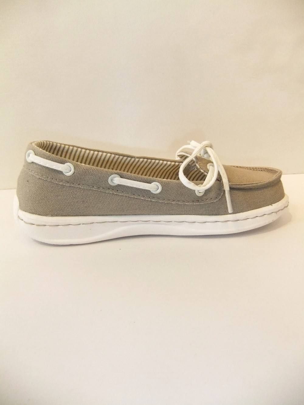 MOKA  DECK SHOES(STONE)