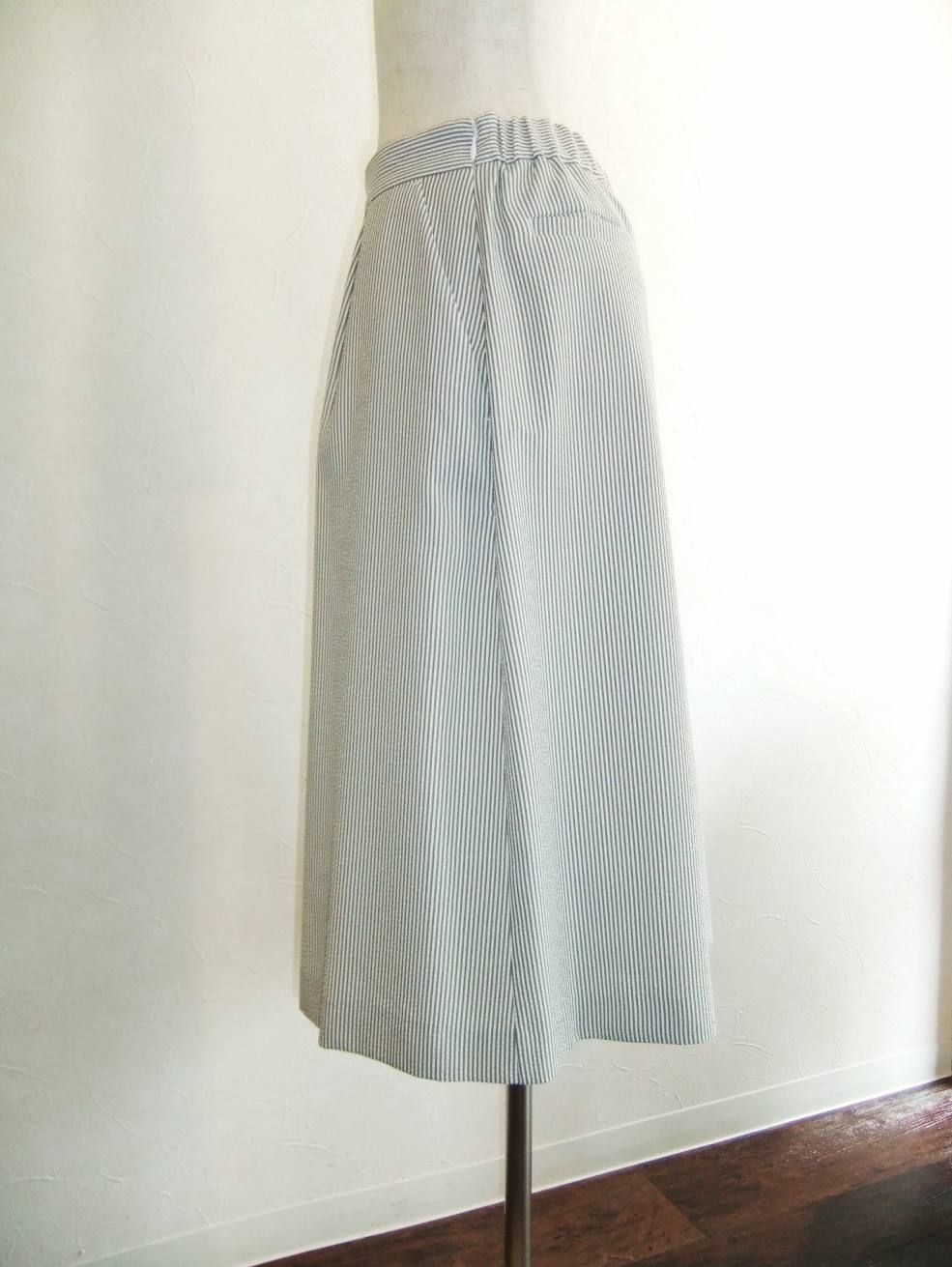 STRIPE PATTERN GAUCHO PANT