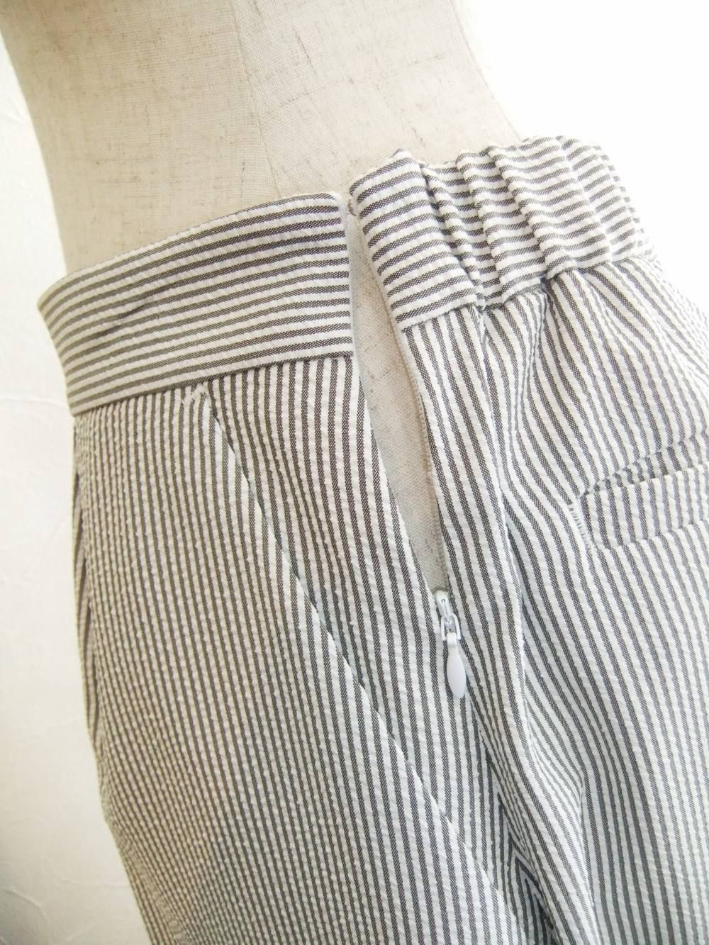 STRIPE PATTERN GAUCHO PANT