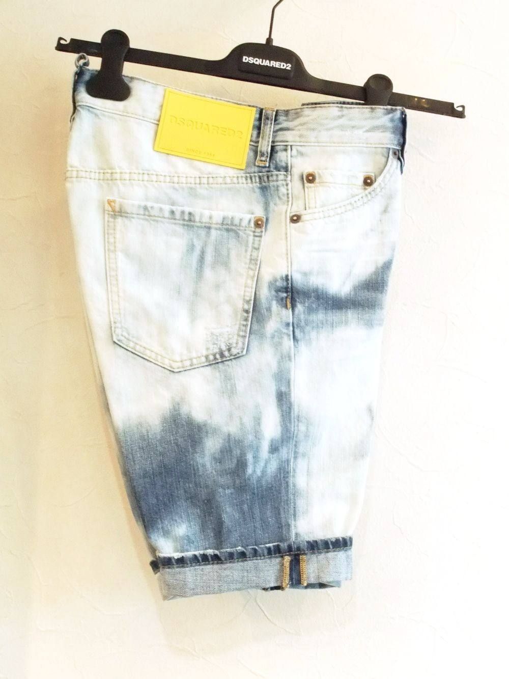 DSQUARED2 (ディースクエアード) LAVAGGIO デニムショートパンツ