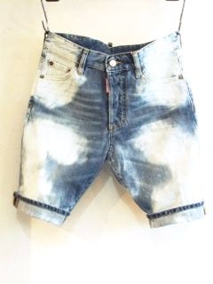 DSQUARED2 (ディースクエアード) LAVAGGIO デニムショートパンツ