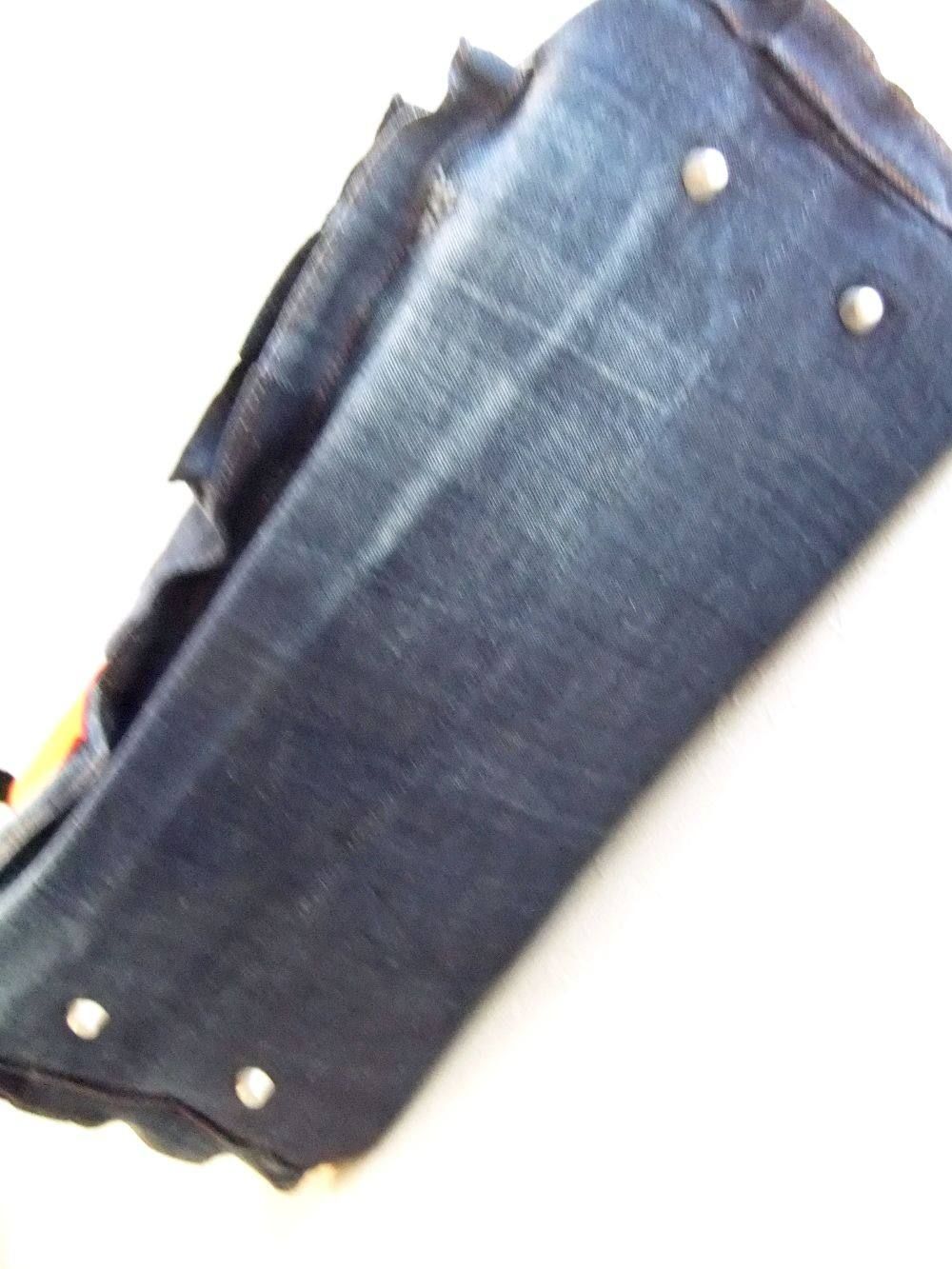 DSQUARED2 (ディースクエアード)PATCH EMBROIDERED DENIM HOLDALL BAG