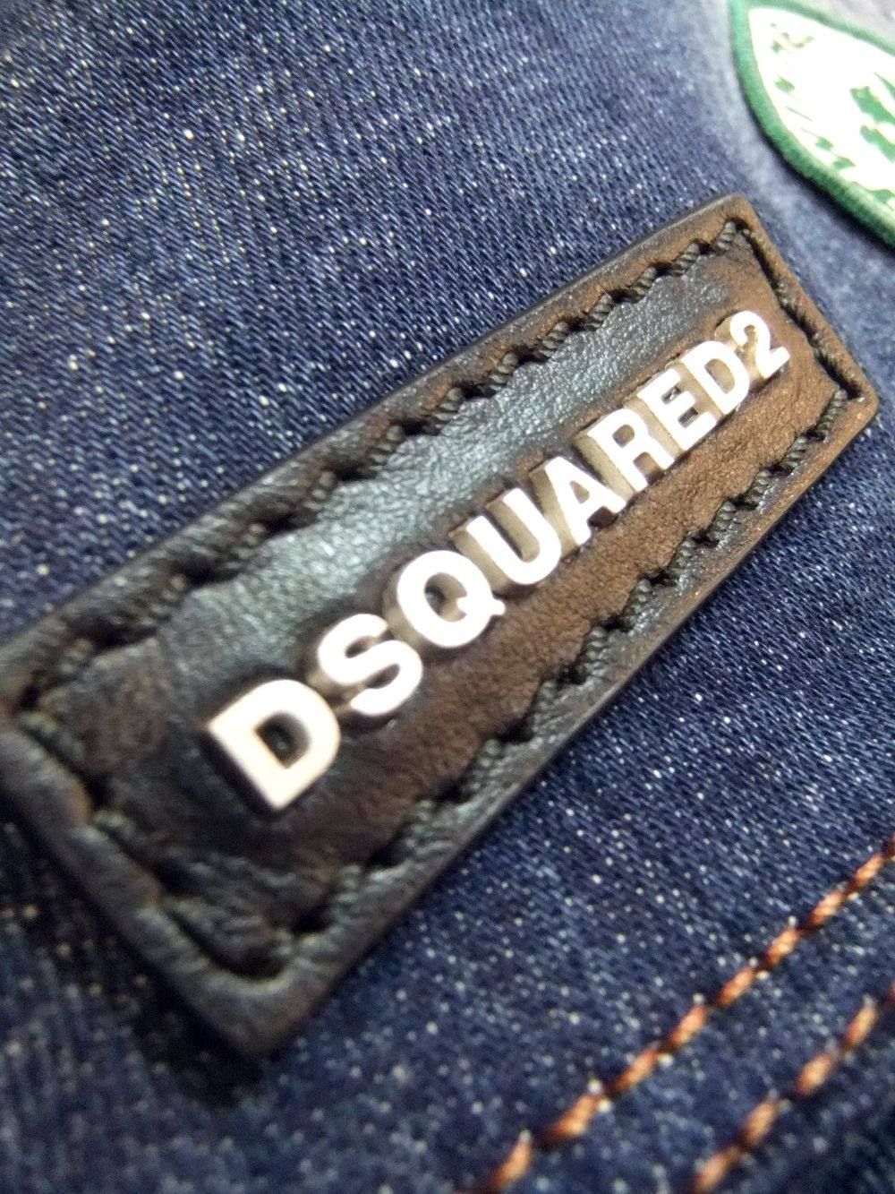 DSQUARED2 (ディースクエアード)PATCH EMBROIDERED DENIM HOLDALL BAG