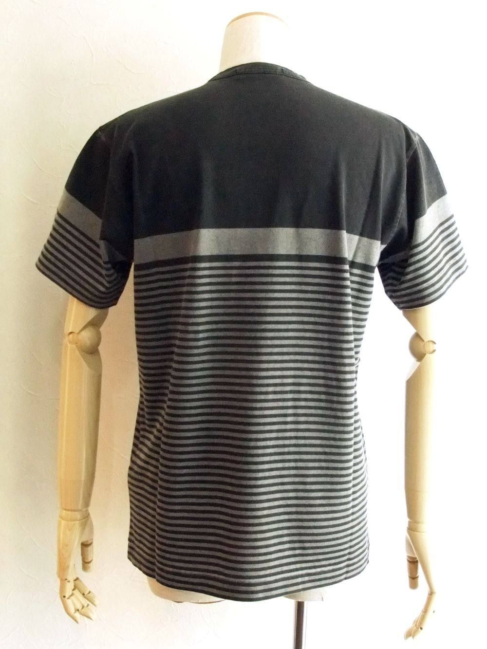 STONE ISLAND (ストーン アイランド) マリーナ ボーダー S/S T-シャツ MARINA_CORROSION PRINT