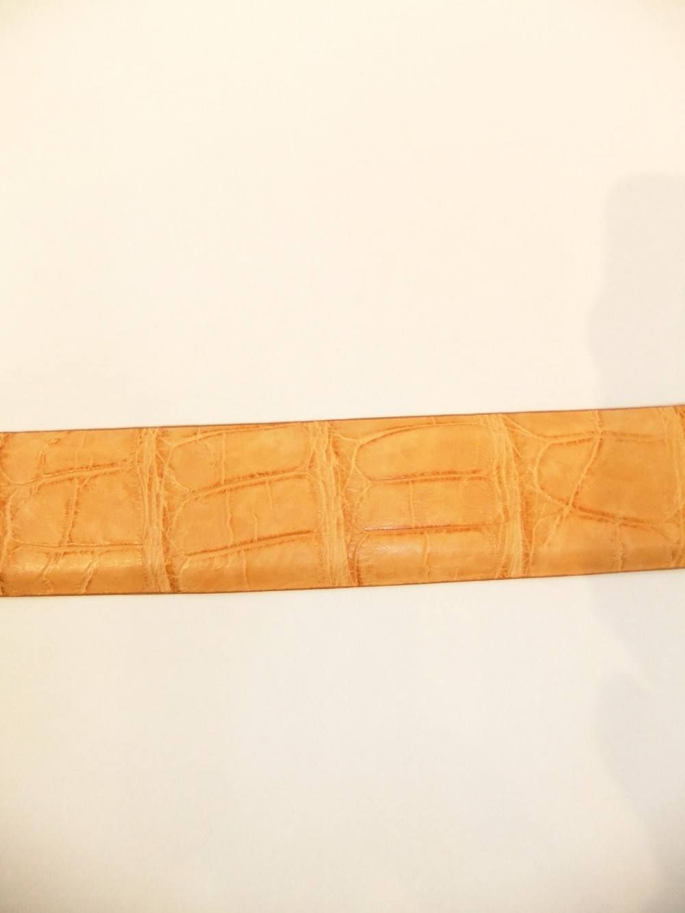 CROCODILE LEATHER BELT