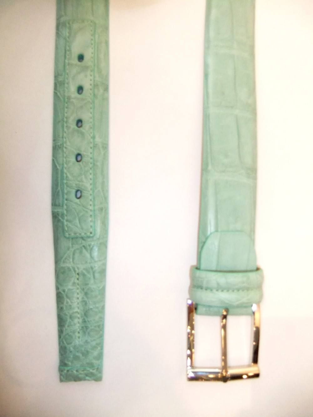 CROCODILE LEATHER BELT