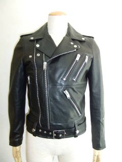 DOUBLE ZIP LEATHER JACKET