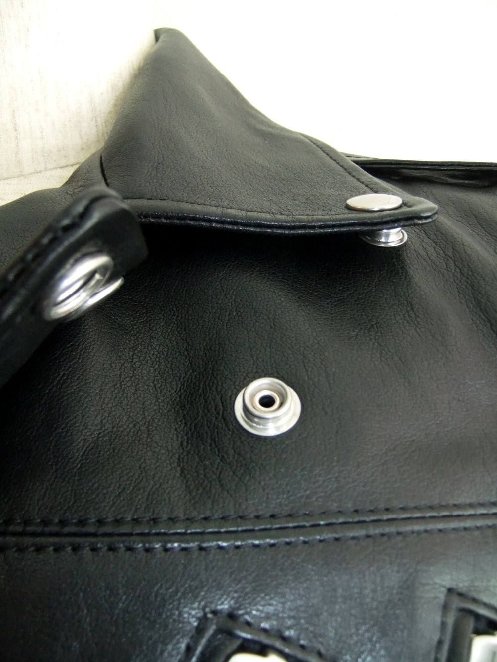 DOUBLE ZIP LEATHER JACKET