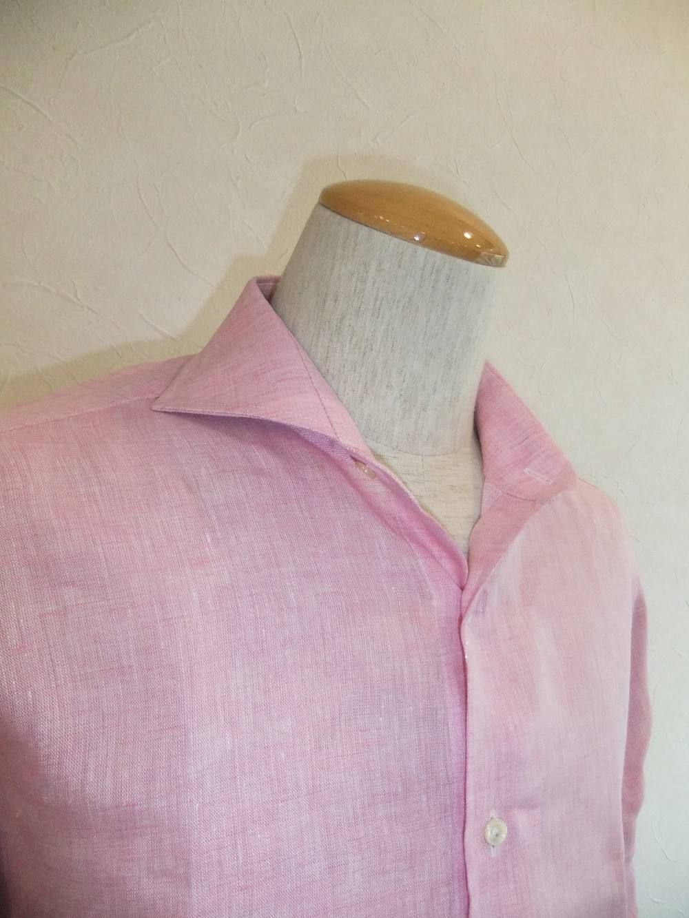 LARDINI セミワイドカラーシャツ