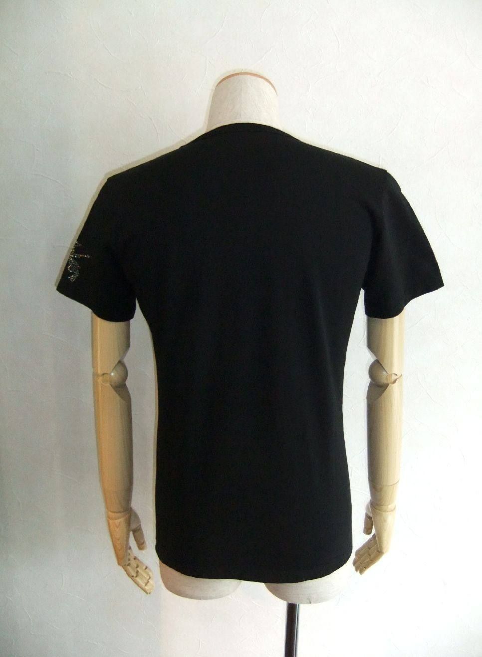 ☆&LAP&PISTOL SWARO CRYSTAL V NECK-SHIRT