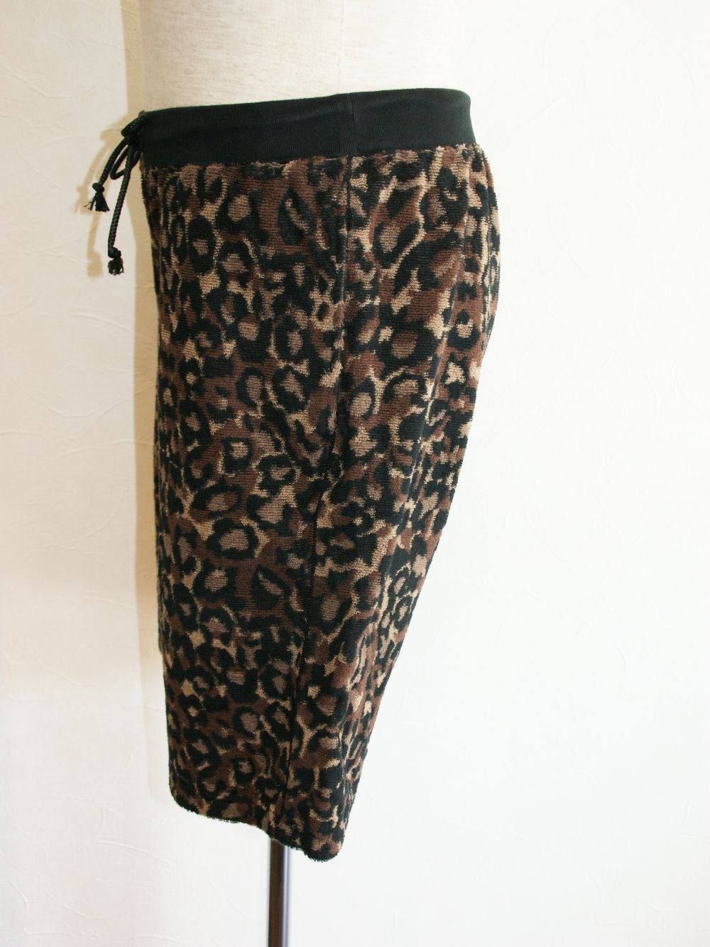 LEOPARD PILE JAQUARD H/PANTS