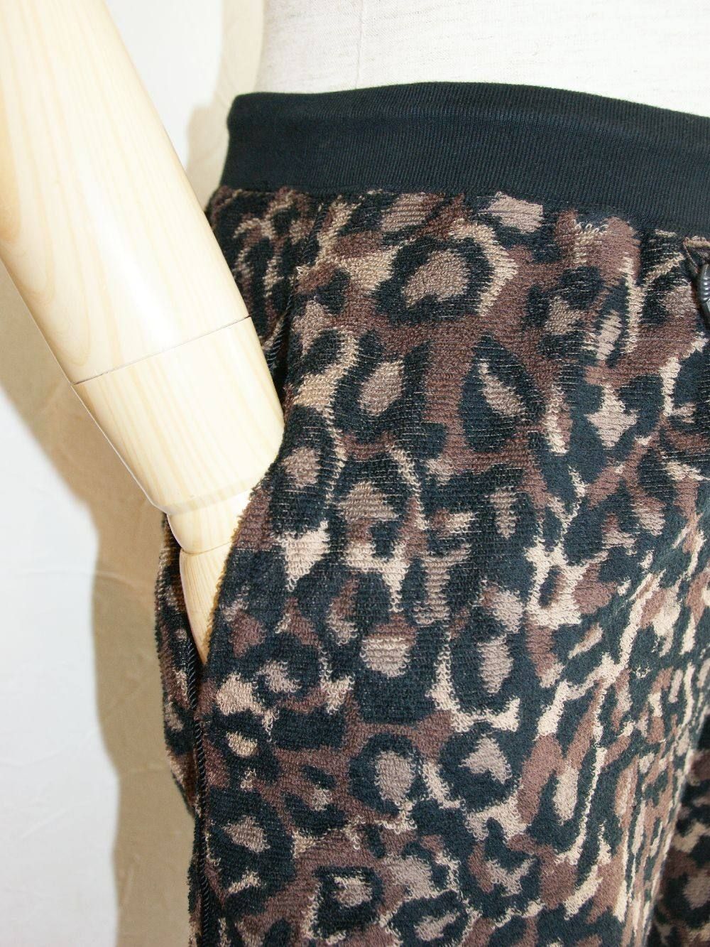 LEOPARD PILE JAQUARD H/PANTS