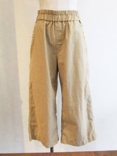 BLANC basque (ブランバスク) シェルストーン付き ワイドパンツ