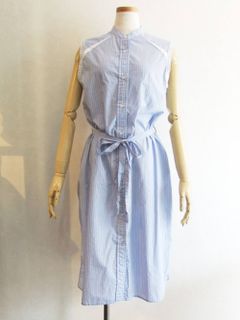 BLANC basque (ブランバスク) ノースリーブ シャツ ワンピース   BB72-119