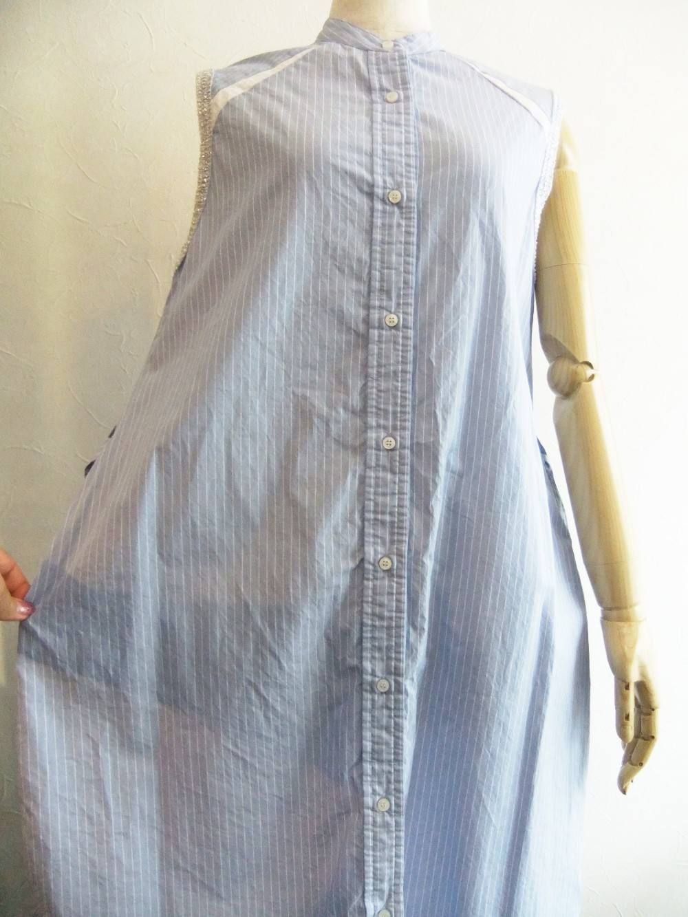 BLANC basque (ブランバスク) ノースリーブ シャツ ワンピース   BB72-119