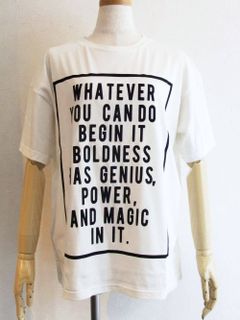 BLANC basque (ブランバスク) チュニック ロゴ Tシャツ