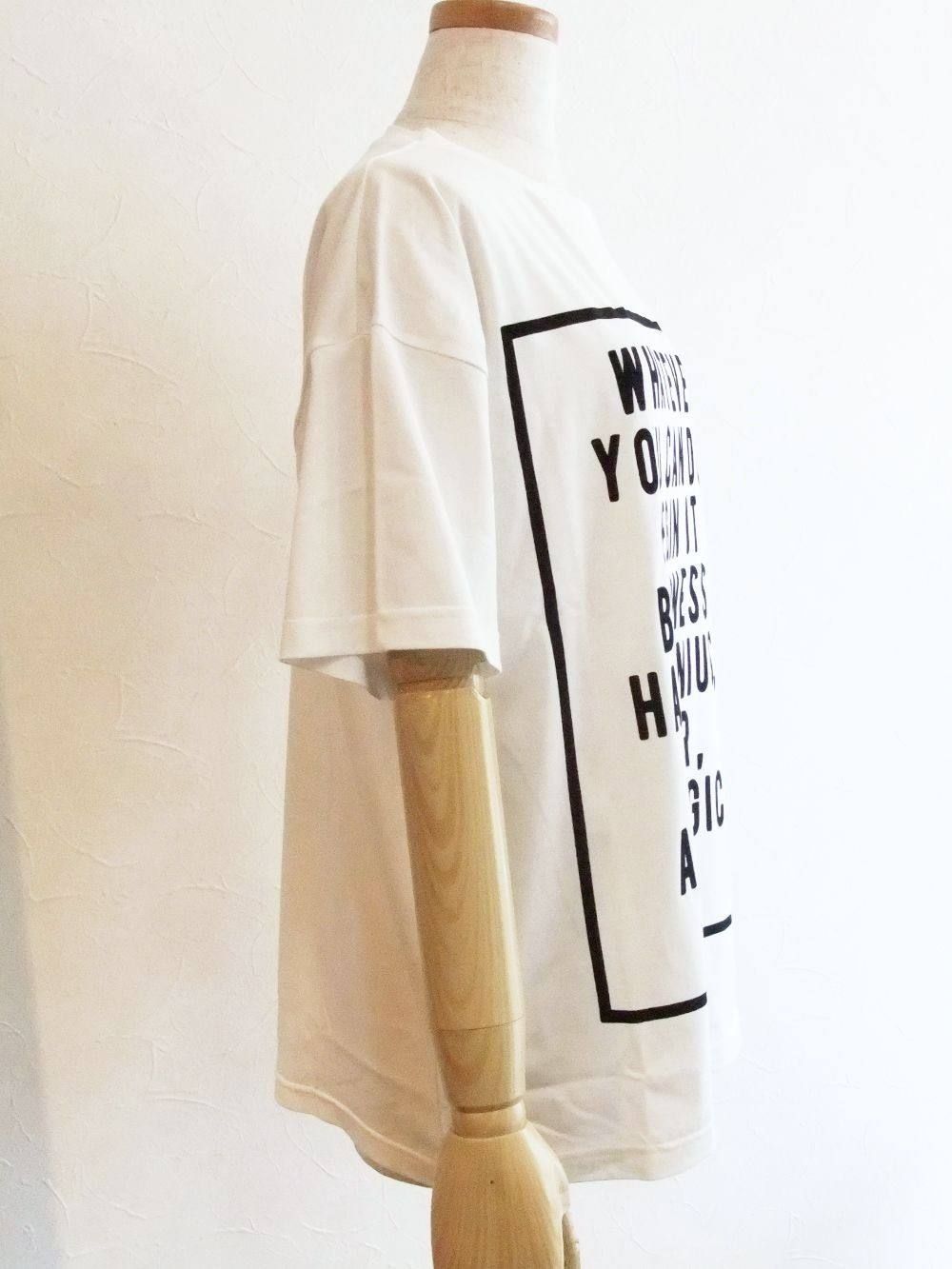 BLANC basque (ブランバスク) チュニック ロゴ Tシャツ