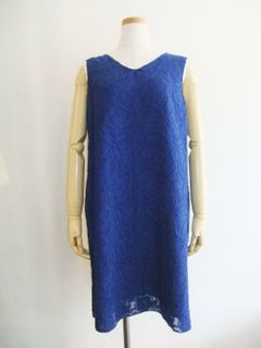 Cut Jacquard Flare Onepiece