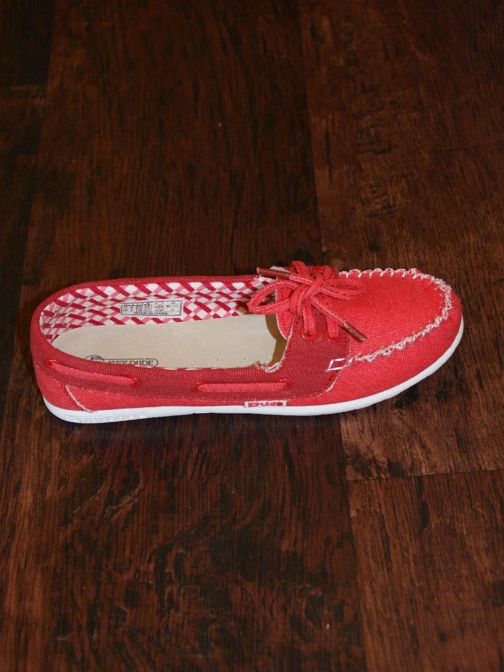 POSITANO  DECK SHOES(RED)