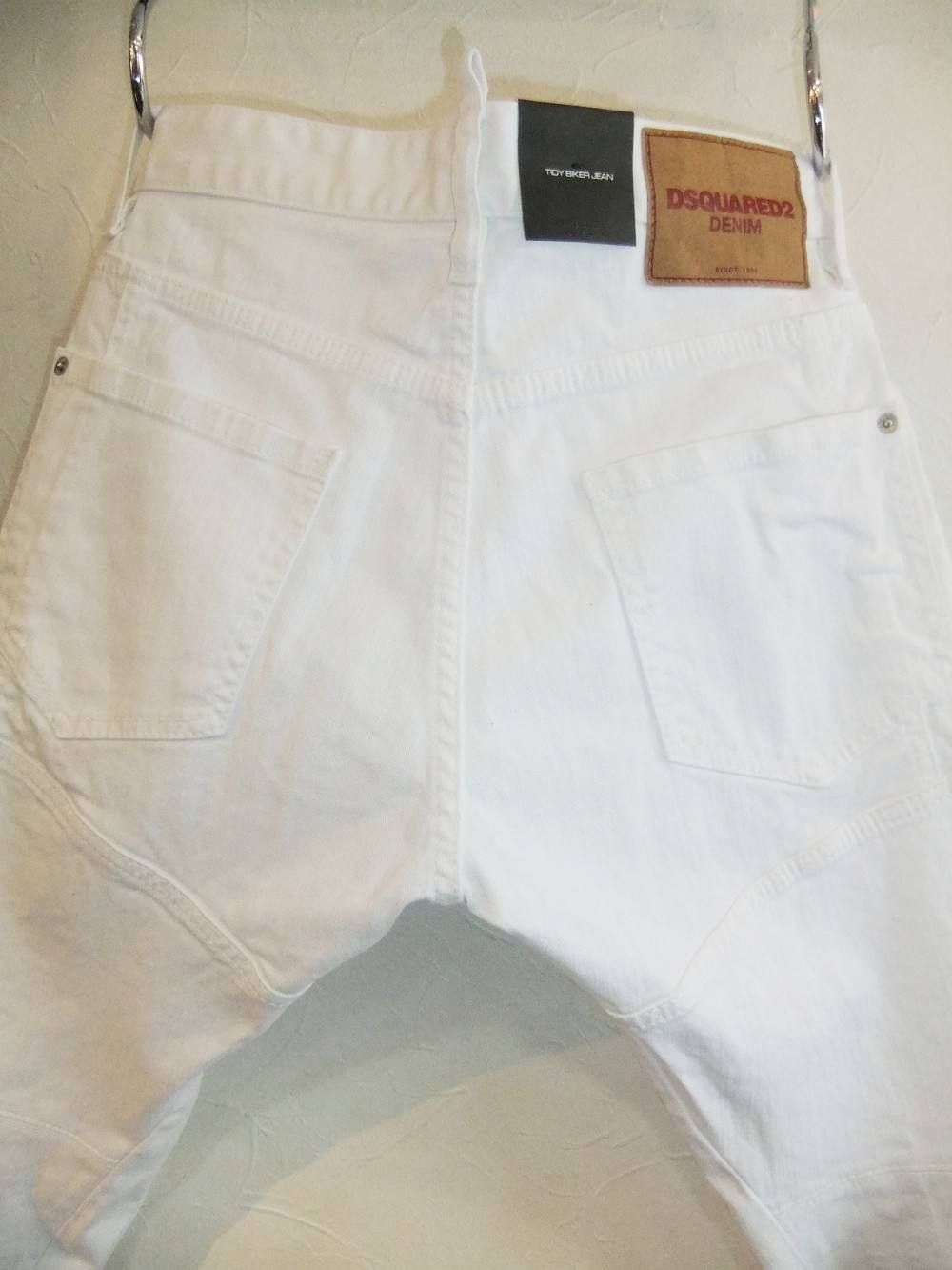 WHITE TIDY BIKER JEAN