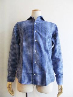 giannetto portofino (ジャンネット ポルトフィーノ) ギンガムチェック シャツ
