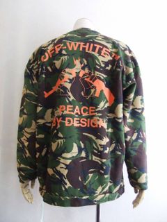 OFF-WHITE (オフホワイト) 迷彩柄 プリント トレーナー