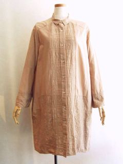 BLANC basque (ブランバスク) 綿シルク シャツ コート