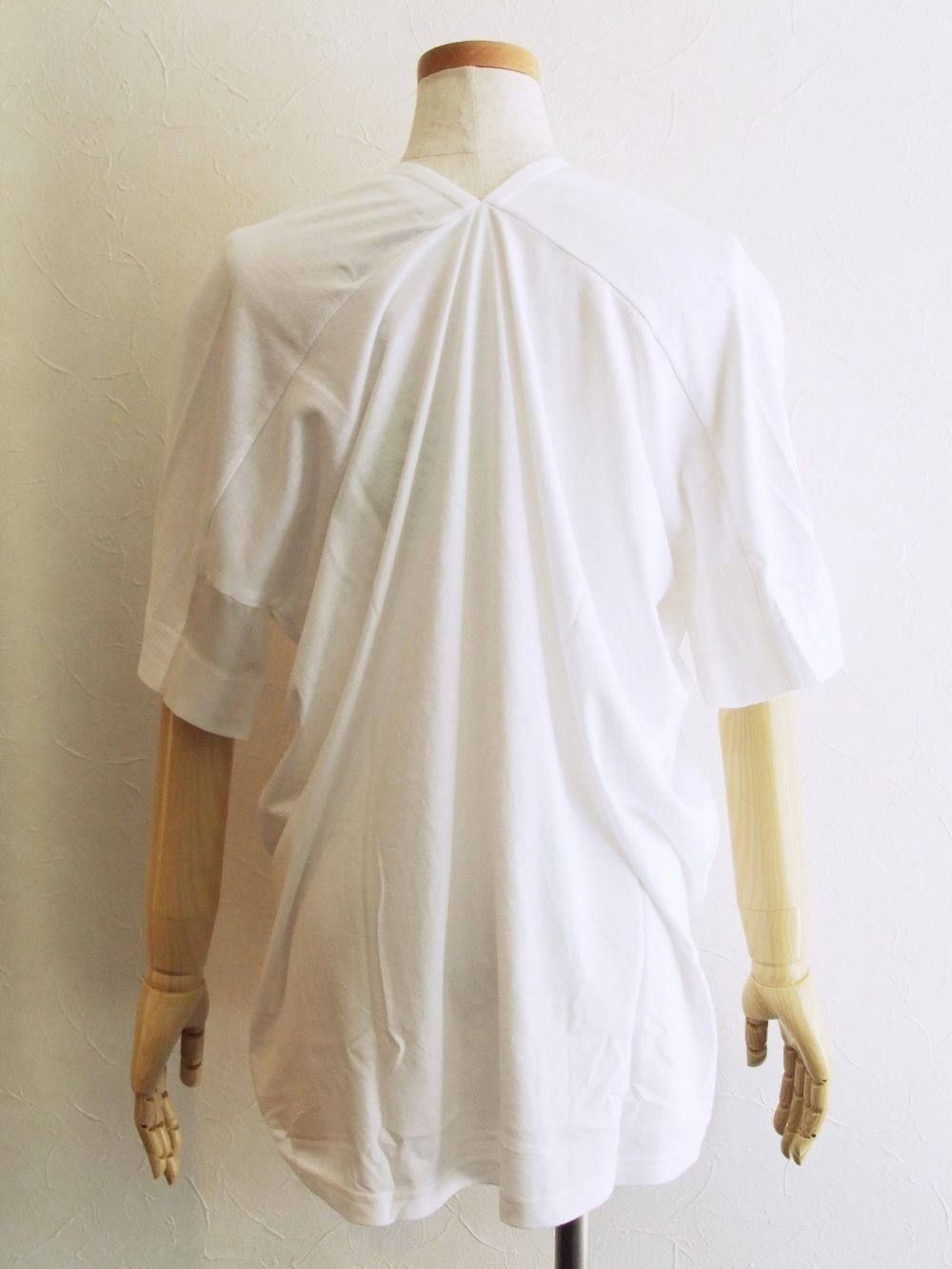 BLANC basque (ブランバスク) 変形 デザイン Vネック Tシャツ
