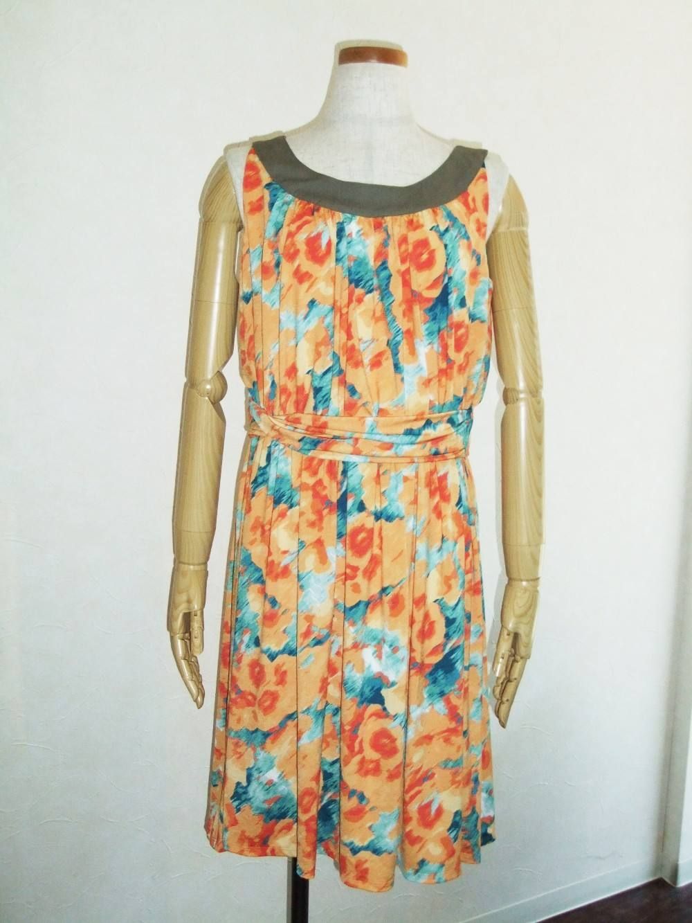 POLYESTER FLOWER PRINT ONEPIECE