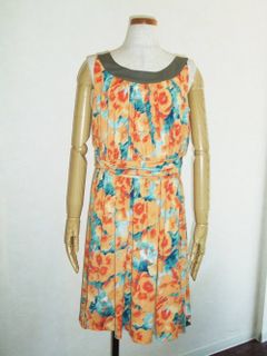 POLYESTER FLOWER PRINT ONEPIECE