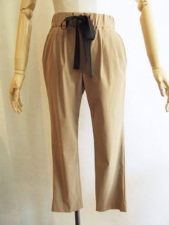 COOMB (クーム) リボン付 ペグトップ パンツ