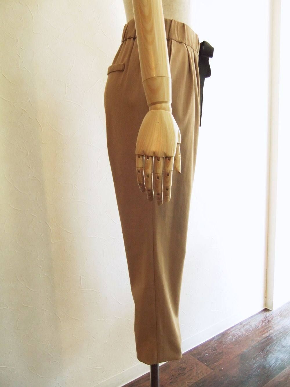 COOMB (クーム) リボン付 ペグトップ パンツ