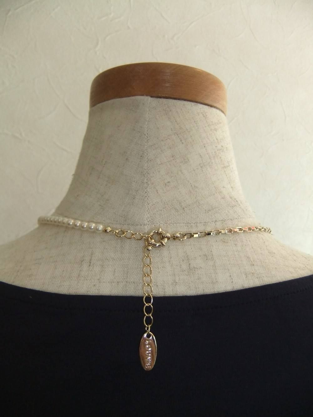 PEARL x CHAIN NECKLACE