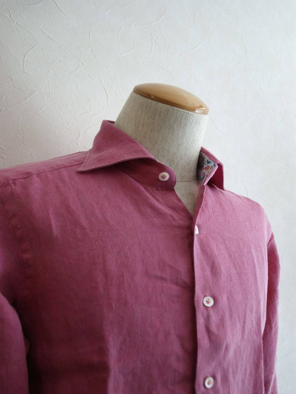 OVERDYED LINEN SHIRT (春夏)