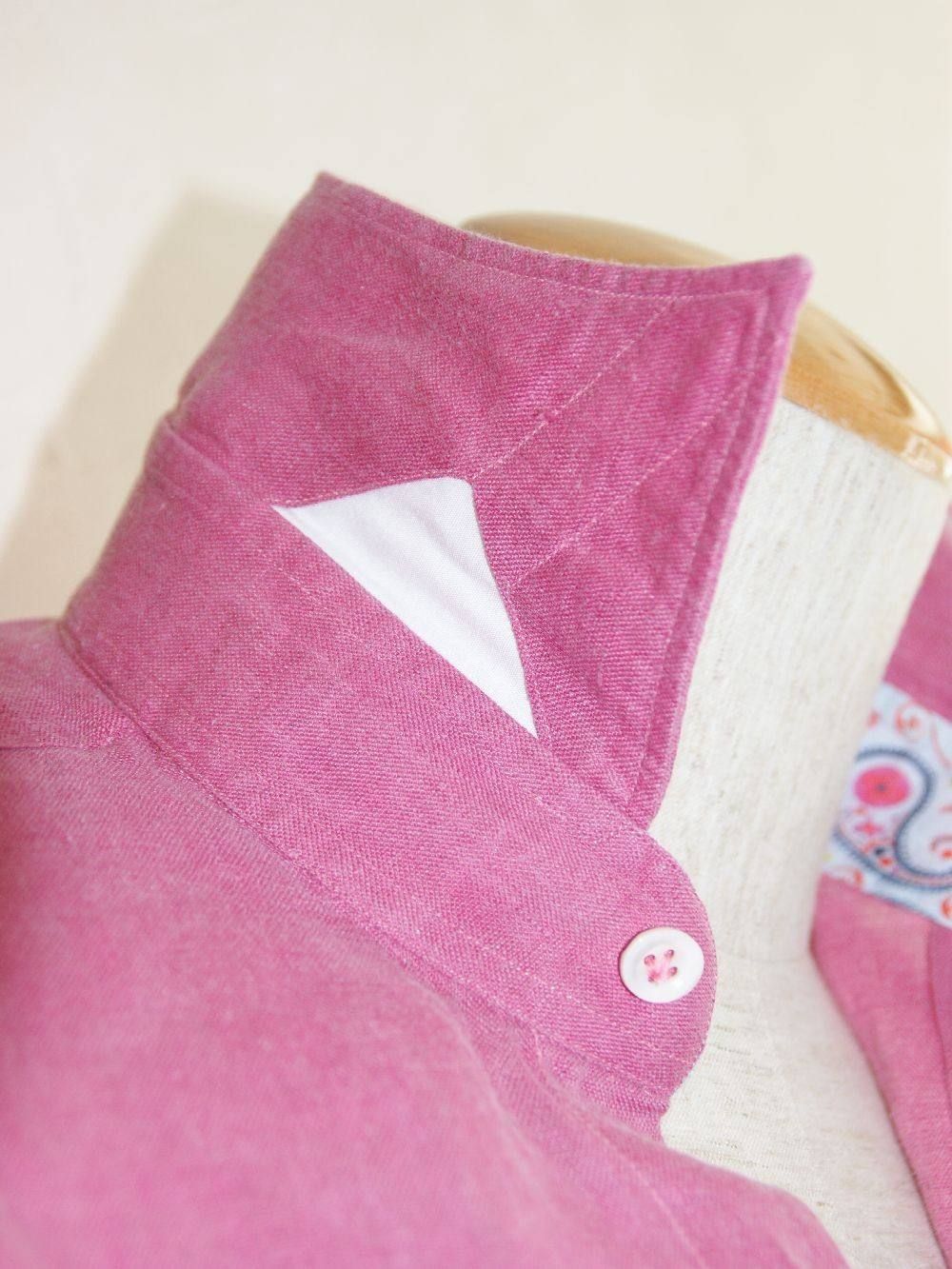 OVERDYED LINEN SHIRT (春夏)